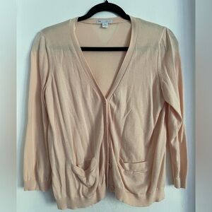 GAP Combed Cotton 3/4 Sleeve Cardigan